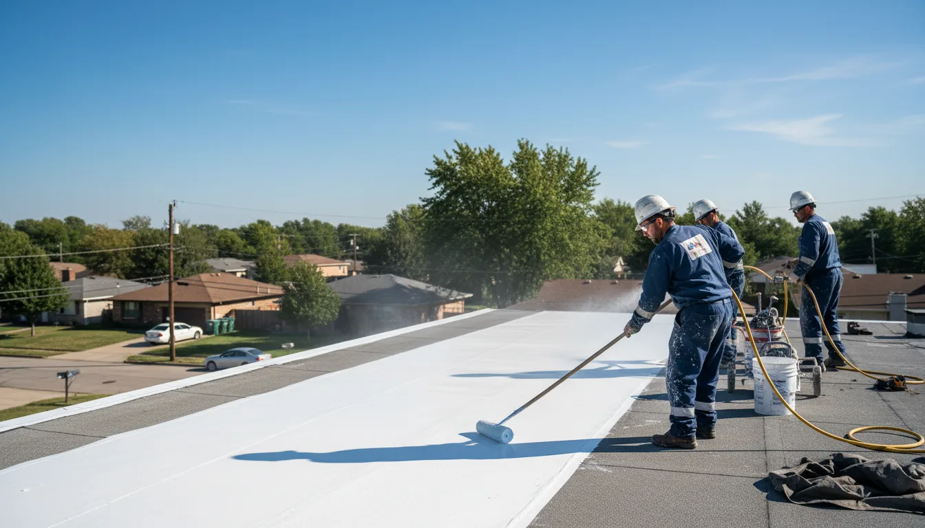 Commercial roof coating in Angie, LA near me